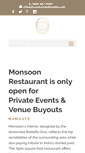 Mobile Screenshot of monsoonrestaurant.com