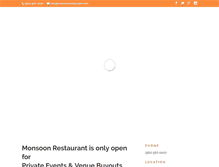 Tablet Screenshot of monsoonrestaurant.com